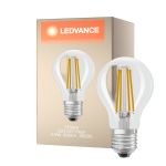 Ledvance Classic LED E27 Pear Filament Clear 5.9W 806lm - 840 Cool White| Replaces 60W