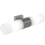 Nordlux Tangens Wall Light Glass and Metal Grey | IP44 - Suitable for 2x E14