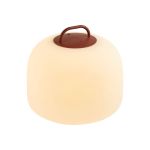 Nordlux Table Lamp Kettle To-Go Portable Battery Red 6.8W 450lm - 827 Extra Warm White | 3-Step Dimmable 