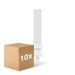 Multipack 10x Noxion Lucent PL-S LED 4.3W 600lm - 840 Cool White | 2-Pin - Replaces 9W