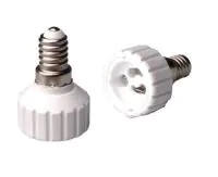 Adapter for lampholders E14 => GU10 White