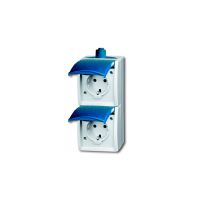 Busch-Jaeger Wall Socket 2V IP44 Ocean