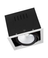 Ledvance LED Spot Square Tiltable Black-White 30W 2700lm 36D - 830 Warm White | Cutout 164mm