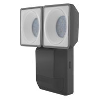 Ledvance LED Floodlight Endura Spot Black 16W 1500lm 50D - 840 Cool White | IP55 - Motion and Light Sensor - Symmetrical