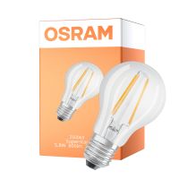 Osram LED Superstar E27 Pear Filament Clear 5.8W 806lm - 927 Extra Warm White | Best Colour Rendering - Dimmable - Replaces 60W