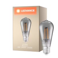 Ledvance Smart+ Wifi E27 Edison Classic Filament Smoky 6W 540lm - 825 Extra Warm White | Dimmable - Replaces 50W