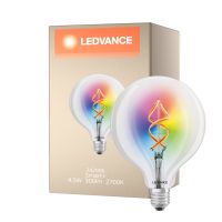 Ledvance Smart+ Wifi E27 Globe Classic Filament 4.5W 300lm - 827 Extra Warm White | RGBW - Replaces 30W