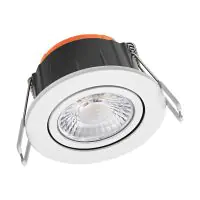 Ledvance LED Spot Combo Adjust Aluminium White 6W 600lm 60D - 827-830-840 CCT | 82mm - Cutout 68mm - IP65