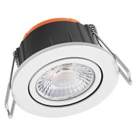 Ledvance LED Spot Combo Adjust Aluminium White 6W 540lm 60D - 940 Cool White | 82mm - Cutout 68mm - IP65 - Best Colour Rendering - Dali Dimmable