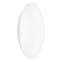 Ledvance LED Bulkhead Surface CIRCULAR 500 SENSOR PS Steel White 42W 3500lm - 840 Cool White | IP44 - With Motion and Light Sensor