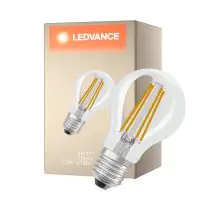 Ledvance Classic LED E27 Pear Filament Clear 2.2W 470lm - 827 Extra Warm White | Replaces 40W