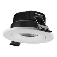 Ledvance Spot Combo Fire Rated Adjust MS Plastic White 7W 840lm 60D - 860 Daylight | Cutout 80 - IP65 - Dimmable