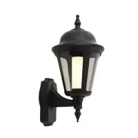 Ansell LED Wall Light Latina Lantern Black - Suitable for E27 Up To 42W | IP65