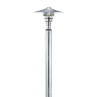 Nordlux Vejers 2M Pedestal Lamp Galvanized Steel and Glass Grey | IP54 - Suitable for E27