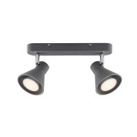 Nordlux Eik 2 Spot Metal Grey | Suitable for 2x GU10