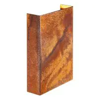 Nordlux Fold 15 Corten Wall Light  Brown Up & Down 10.4W 225lm - 830 Warm White