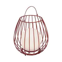 Nordlux Table Lamp Jim To-Go Portable Battery Red 3W 300lm - 827 Extra Warm White | 3-Step Dimmable 