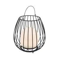 Nordlux Table Lamp Jim To-Go Portable Battery Metal Black 3W 300lm - 827 Extra Warm White | 3-Step Dimmable 