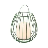 Nordlux Table Lamp Jim To-Go Portable Battery Metal Green 3W 300lm - 827 Extra Warm White | 3-Step Dimmable 