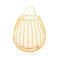 Nordlux Table Lamp Jim To-Go Portable Battery Metal Orange 3W 300lm - 827 Extra Warm White | 3-Step Dimmable 