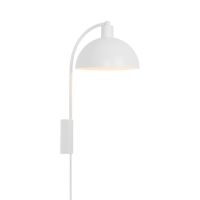 Nordlux Ellen 20 Wall Light Metal and Textile White | Suitable for E14