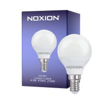 Noxion Lucent Lustre LED E14 Ball Frosted 4.5W 470lm - 827 Extra Warm White | Replaces 40W