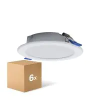 Multipack 6x LED Downlight Pan 12W 960lm 840 Cool White | 121mm - Cutout 100mm