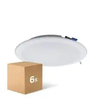 Multipack 6x LED Downlight Pan 24W 1920lm 830 Warm White | 225mm - Cutout 195mm