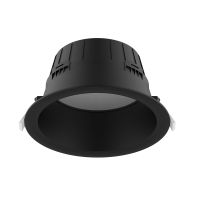 Noxion LED Downlight Hera Deep Recessed Black 9W 900lm 80D - 827-830-840 CCT | 146mm - Cutout 120mm