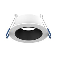 Noxion LED Spot Ares Deep ring White - With Inner Ring Black | Cutout 68mm - incl. GU10 Fitting