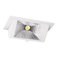 LED Downlight Wallwasher Wally Medium White 27W 3700lm 78x100D - 830 Warm White - 238x145mm
