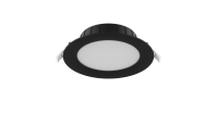 Noxion LED Downlight Hera Flat Recessed Black 9W 900lm 80D - 827-830-840 CCT | 132mm - Cutout 120mm