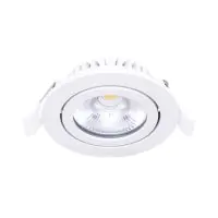 Noxion LED Adjustable Slim Spot White Round 6W 350lm 60D - 920-930 Dim To Warm | 85mm - IP54 - Dimmable - Best Colour Rendering