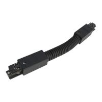 3 phase flexible corner connector V - Black