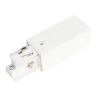 3 phase end feed earth left - White