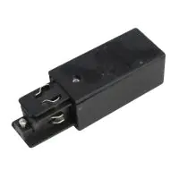 3 phase end feed earth left - Black