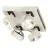 SLV Kalu Quadruple Wall and Ceiling Light Aluminium White Square 60W 4000lm - 830 Warm White | Dimmable 
