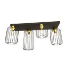 Emibig Ceiling Light Barn Steel Black | Suitable for 4x E27 - Max 15W