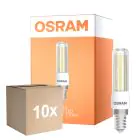 Multipack 10x Osram Special T Slim LED E14 Clear 7W 806lm - 827 Extra Warm White | Dimmable - Replaces 60W 