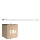 Multipack 10x Sylvania ToLEDo Superia T8 LED Tube T8 (EM/Mains) Ultra Efficiency 16.8W 3100lm - 840 Cool White | 120cm - Replaces 36W