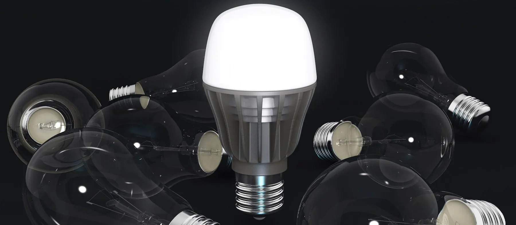 led bulb banner